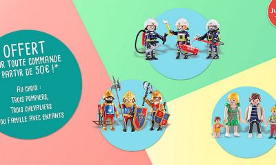 Des figurines Playmobil offertes dès 50€ d'achat
