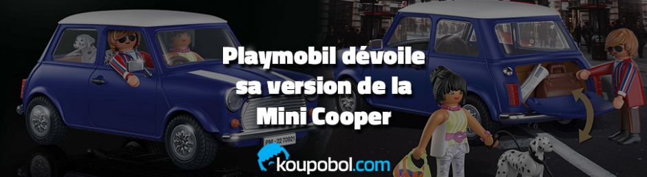 Playmobil dévoile sa version de la Mini Cooper !