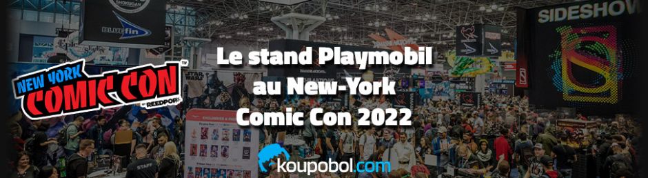 Le stand Playmobil du New York Comic Con 2022