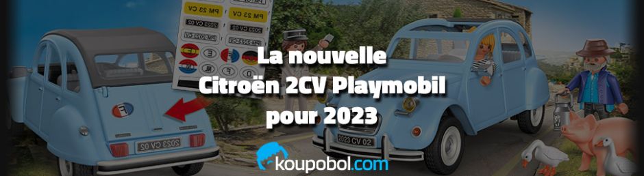 Playmobil lance la Citroën 2CV en 2023