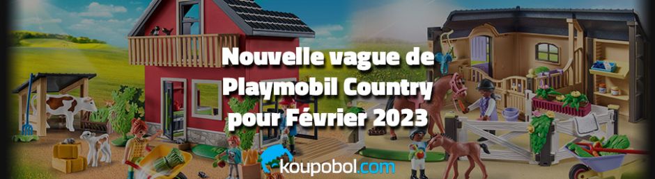 Nouvelle vague de Playmobil Country pour Février 2023