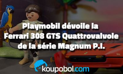 Playmobil dévoile la Ferrari 308 GTS Quattrovalvole de la série Magnum P.I.