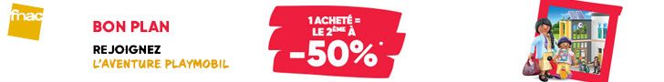 fnac  1 Playmobil acheté : le 2ème à -50%