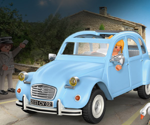Playmobil 70640 – Voiture 2CV Citroën Bleue Avec 3 Personnages Et Animaux – Neuf Sous Boîte