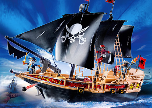 PLAYMOBIL Pirates 4290 : Grand bateau camouflage des pirates