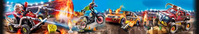 Achat PLAYMOBIL Stunt Show 70820 Starter pack - Stuntshow avec rampe pas cher