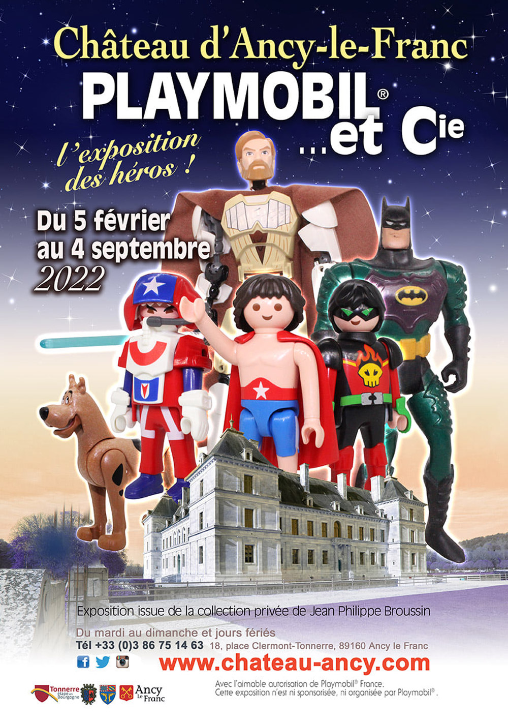 Évènement Playmobil® 2022 - L'exposition des Héros ! - Château d'Ancy le  Franc
