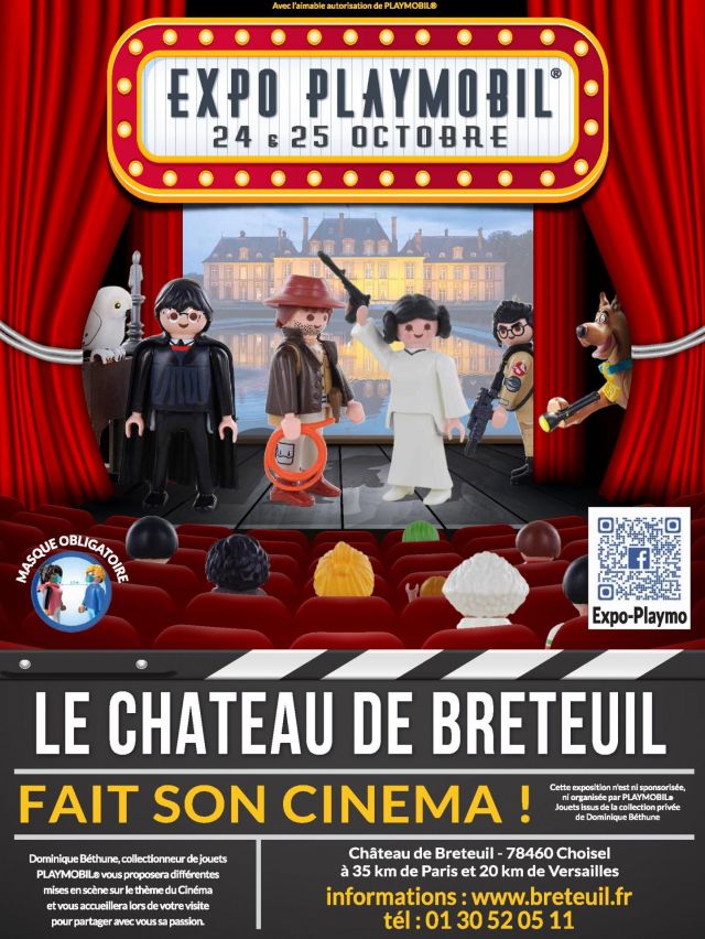 Exposition Playmobil Le château de Breteuil fait son cinéma à Choisel (78460)