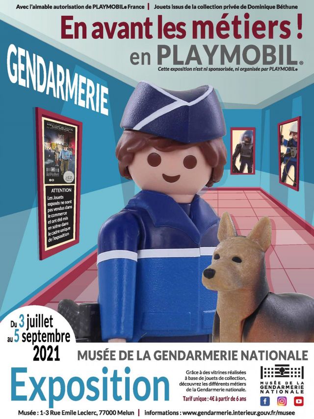 Exposition Playmobil En avant les métiers de la Gendarmerie, en Playmobil. à Melun (77000)