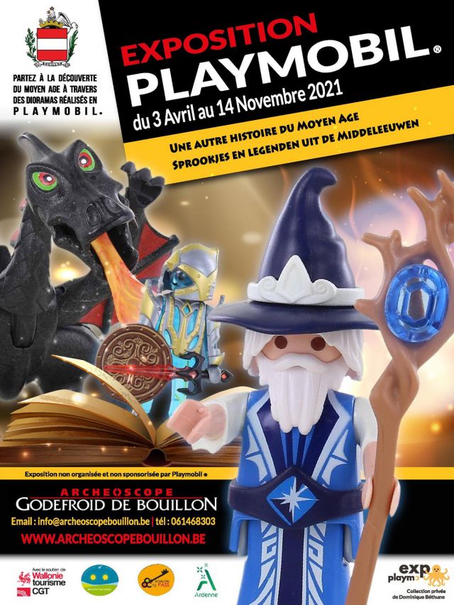 Exposition Playmobil Exposition Temporaire de Playmobil - Une autre histoire du Moyen-Âge à Bouillon (6830) Exposition Playmobil Exposition Temporaire de Playmobil - Une autre histoire du Moyen-Âge à Bouillon (6830)