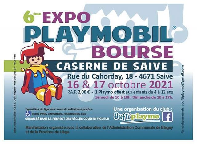Exposition Playmobil Expo Bourse Playmobil à Saive (4671) Exposition Playmobil Expo Bourse Playmobil à Saive (4671)