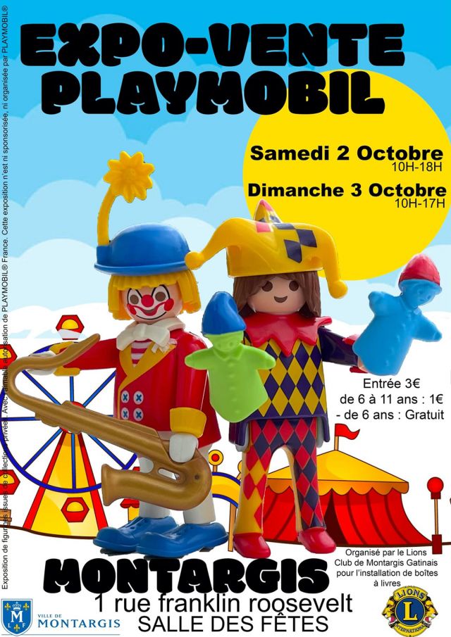 Exposition Playmobil Expo Vente Playmobil à Montargis (45200)