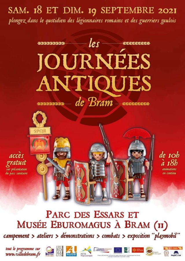 Exposition Playmobil Les journées antiques de Bram à Bram (11150) Exposition Playmobil Les journées antiques de Bram à Bram (11150)