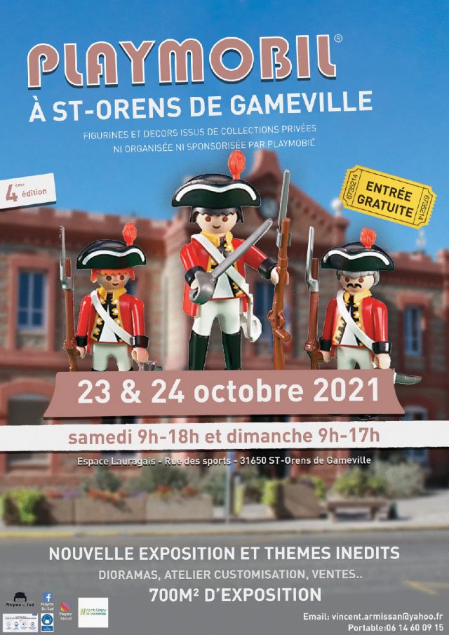 Exposition Playmobil 4ème édition Expo Playmobil 2021 à Saint-Orens de Gameville (31650) Exposition Playmobil 4ème édition Expo Playmobil 2021 à Saint-Orens de Gameville (31650)