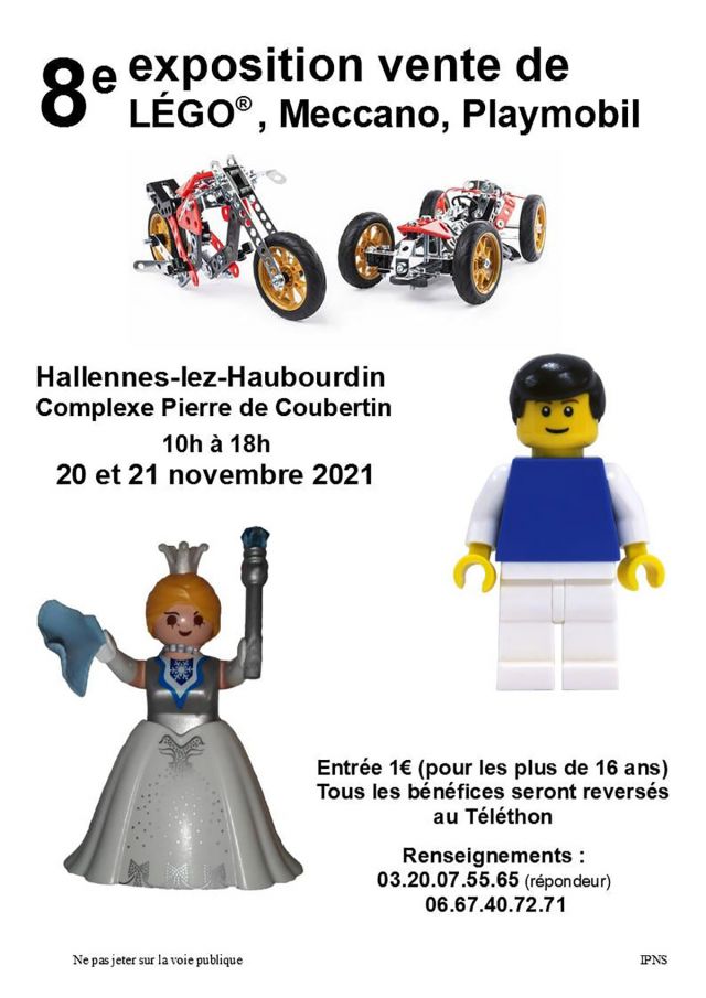 Exposition Playmobil 8ème Expo Vente LEGO, Meccano et Playmobil 2021 à Hallennes-lez-Haubourdin (59320)