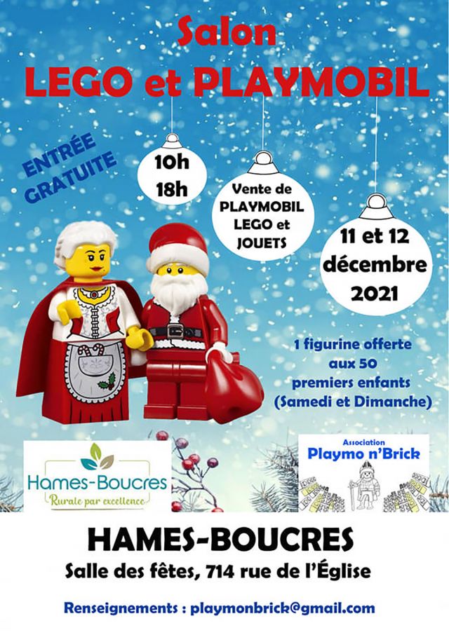 Exposition Playmobil Salon LEGO et Playmobil 2021 à Hames-Boucres (62340)