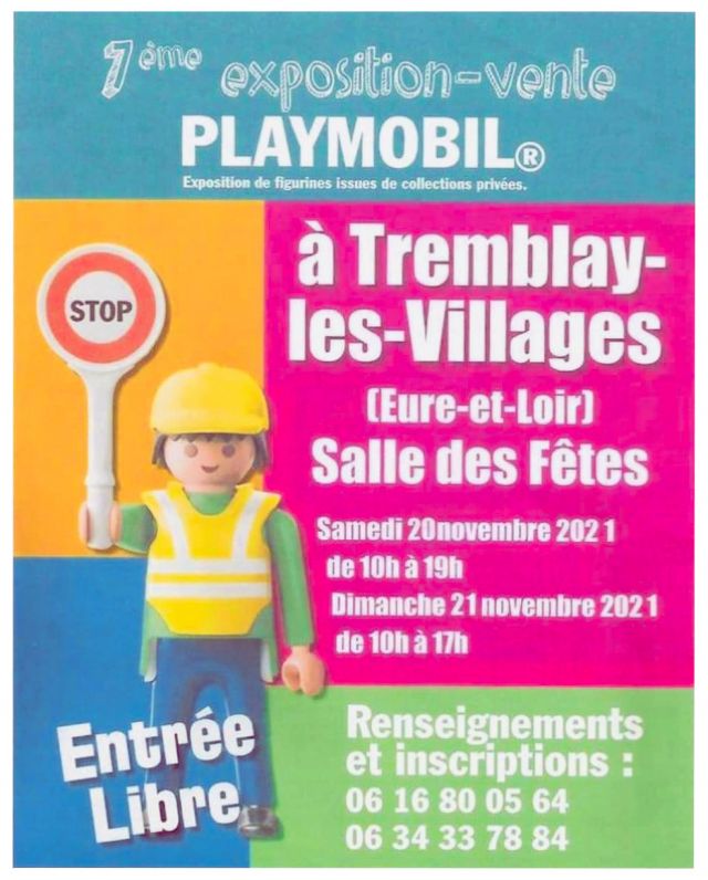Exposition Playmobil 7ème Exposition-Vente Playmobil à Tremblay 2021 à Tremblay-les-Villages (28170)