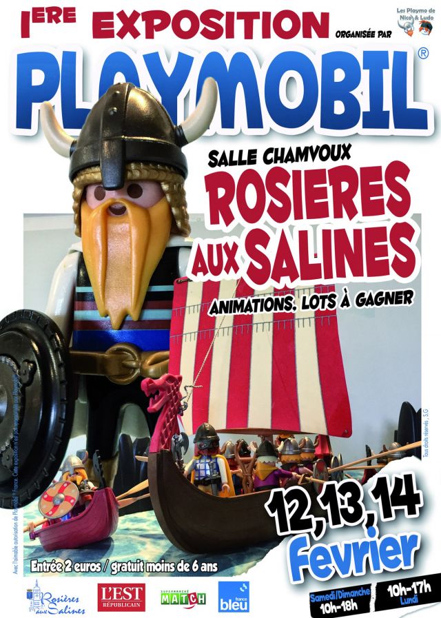 Exposition Playmobil 1ère Exposition Playmobil à Rosières-aux-Salines 2022 à Rosières-aux-Salines (54110) Exposition Playmobil 1ère Exposition Playmobil à Rosières-aux-Salines 2022 à Rosières-aux-Salines (54110)