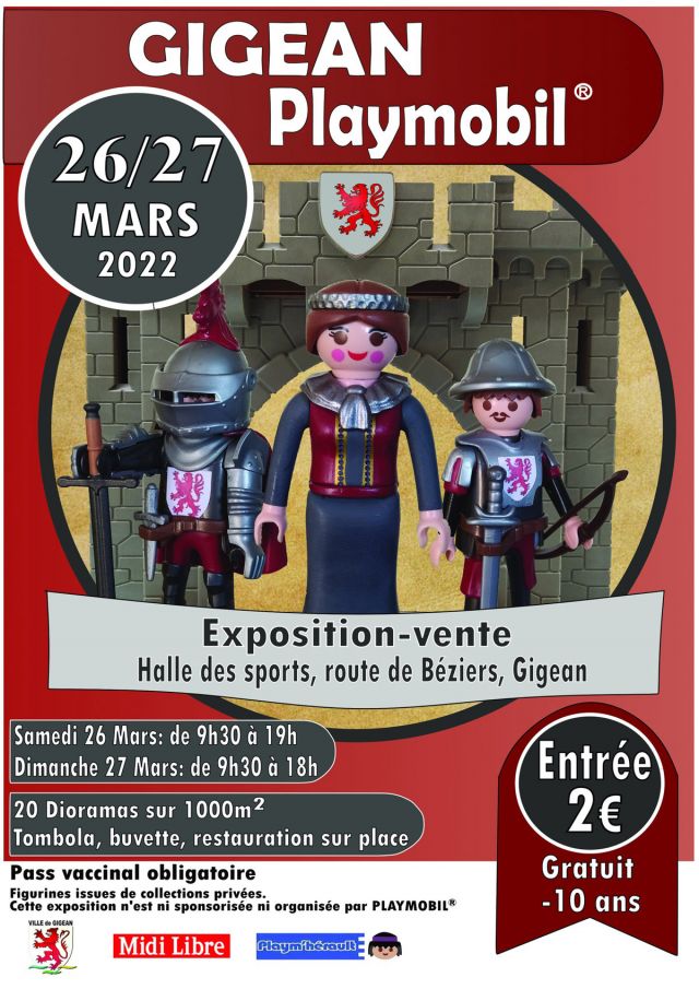 Exposition Playmobil Exposition Playmobil à Gigean 2022 à Gigean (34770) Exposition Playmobil Exposition Playmobil à Gigean 2022 à Gigean (34770)