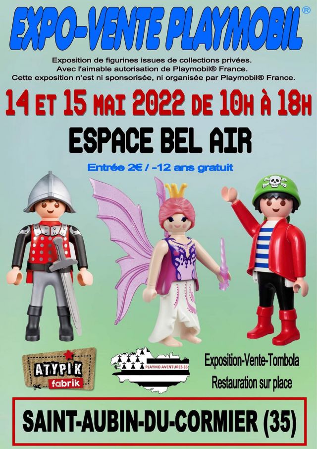 Exposition Playmobil Expo-Vente Playmobil à Saint-Aubin-du-Cormier 2022 à Saint-Aubin-du-Cormier (35140)