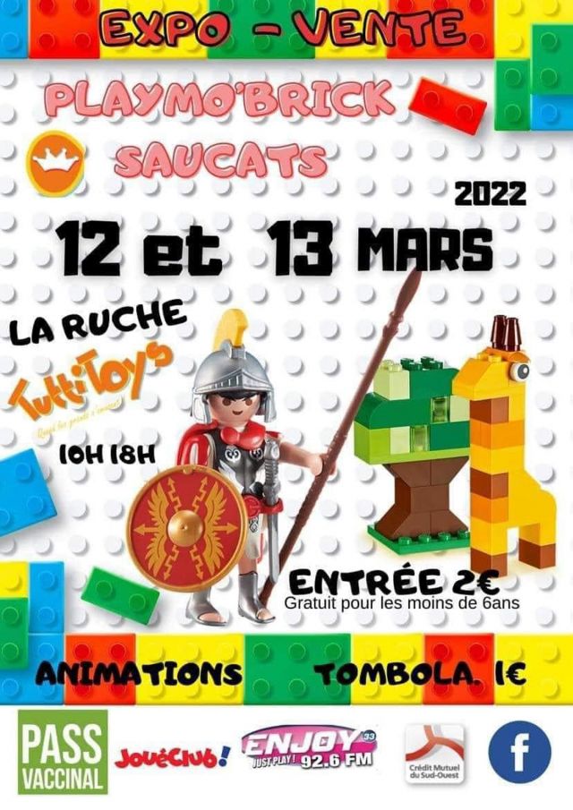 Exposition Playmobil Expo-Vente Playmobil et LEGO à Saucats 2022 à Saucats (33650)