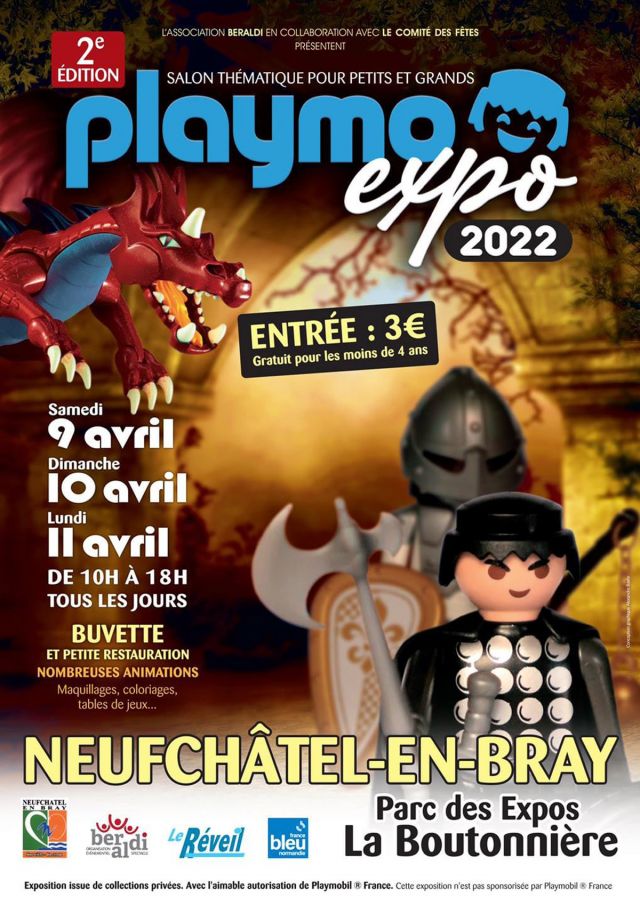 Exposition Playmobil Expo Playmo à Neufchâtel-en-Bray 2022 à Neufchâtel-en-Bray (76270) Exposition Playmobil Expo Playmo à Neufchâtel-en-Bray 2022 à Neufchâtel-en-Bray (76270)