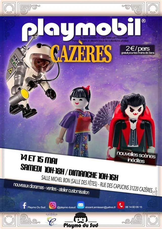 Exposition Playmobil Exposition Playmobil à Cazères 2022 à Cazères (31220) Exposition Playmobil Exposition Playmobil à Cazères 2022 à Cazères (31220)