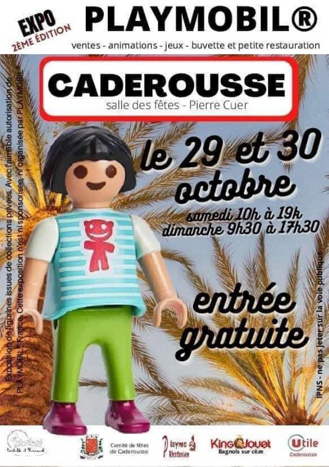 Exposition Playmobil Exposition Playmobil 2ème édition à Caderousse 2022 à Caderousse (84860) Exposition Playmobil Exposition Playmobil 2ème édition à Caderousse 2022 à Caderousse (84860)