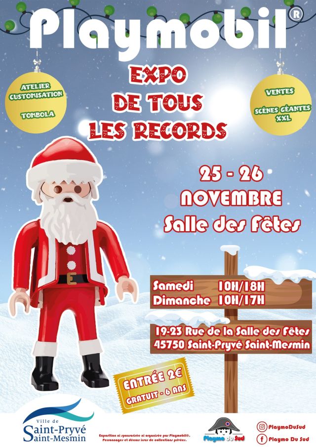 Exposition Playmobil Expo de tous les records à Saint-Pryvé-Saint-Mesmin (45750)