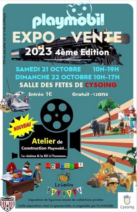 Exposition Playmobil Expo - Vente Playmobil à Cysoing (59830)
