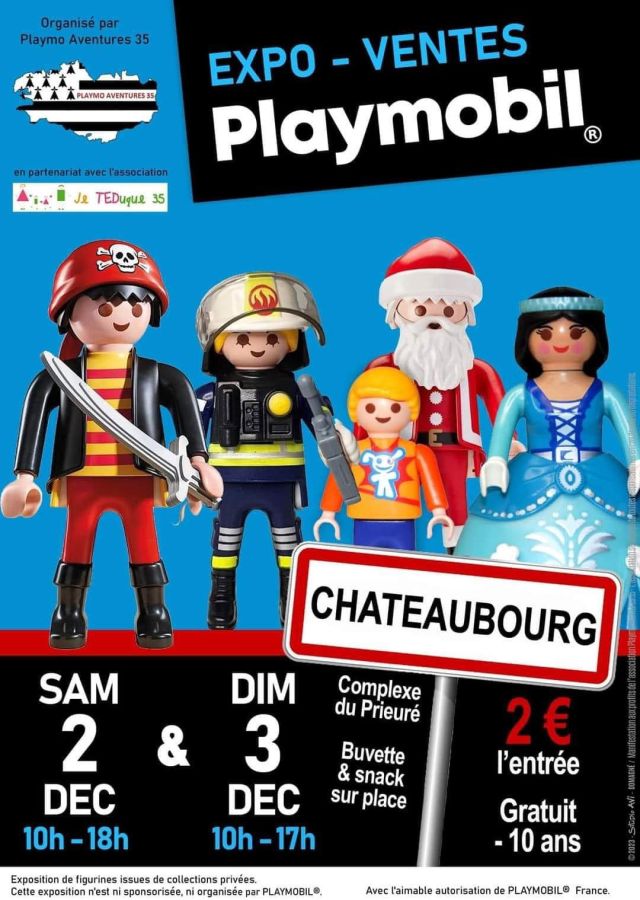 Exposition Playmobil Expo - Vente Playmobil à Châteaubourg (35220) Exposition Playmobil Expo - Vente Playmobil à Châteaubourg (35220)