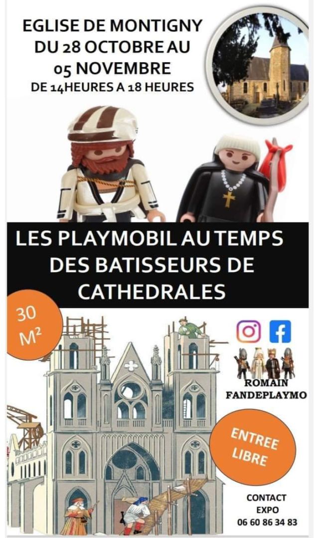 Exposition Playmobil Les Playmobil au temps des Bâtisseurs de Cathédrales à Montigny (14210) Exposition Playmobil Les Playmobil au temps des Bâtisseurs de Cathédrales à Montigny (14210)