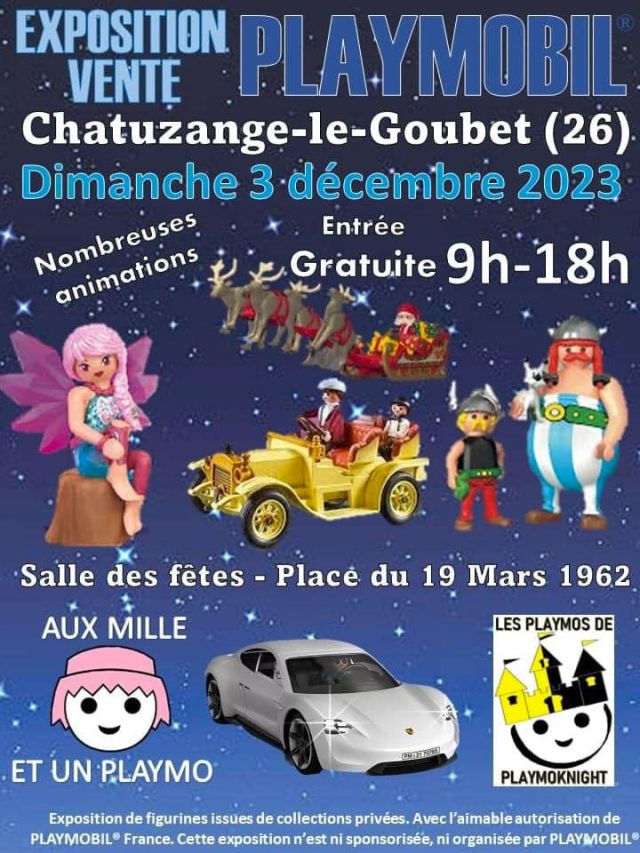 Exposition Playmobil Expo - Vente Playmobil à Chatuzange-le-Goubet (26300)