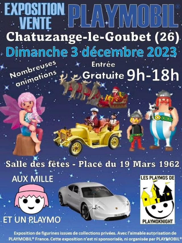 Exposition Playmobil Expo - Vente Playmobil à Chatuzange-le-Goubet (26300) Exposition Playmobil Expo - Vente Playmobil à Chatuzange-le-Goubet (26300)