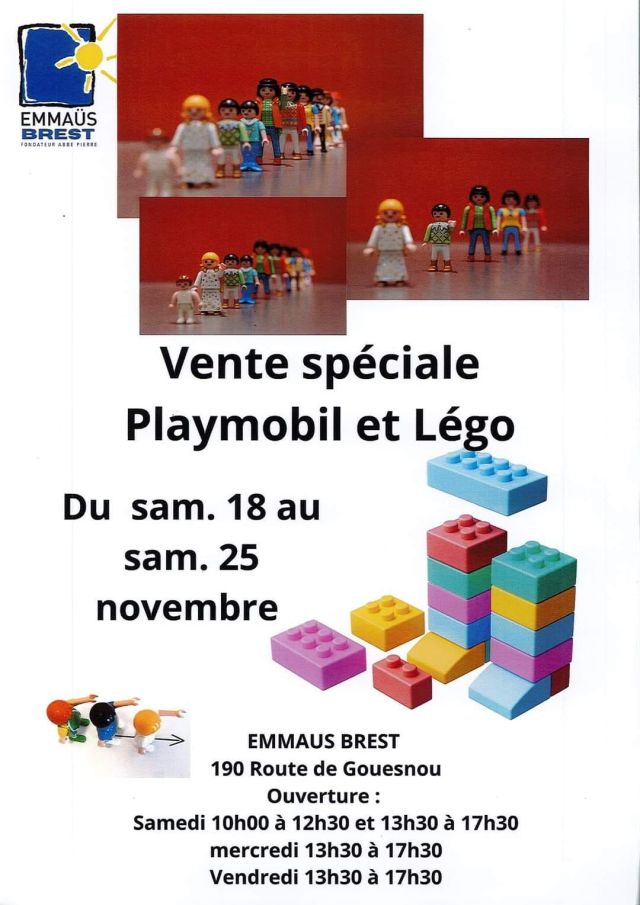 Exposition Playmobil Vente spéciale Playmobil et LEGO à Brest (29200)