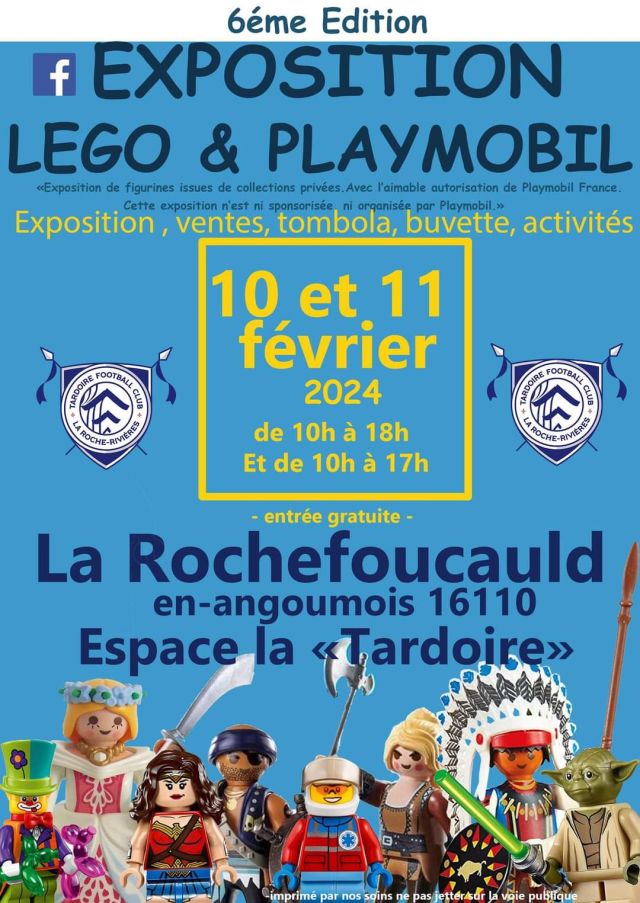 Exposition Playmobil Exposition LEGO et Playmobil à La Rochefoucauld-en-Angoumois (16110)