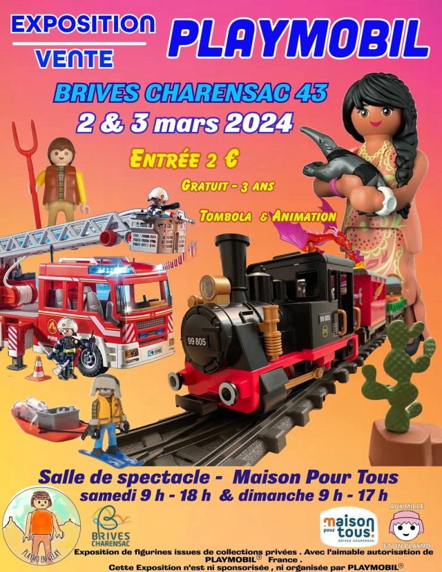 Exposition Playmobil Exposition - Vente Playmobil Brives Charensac 2024 à Brives Charensac (43700)