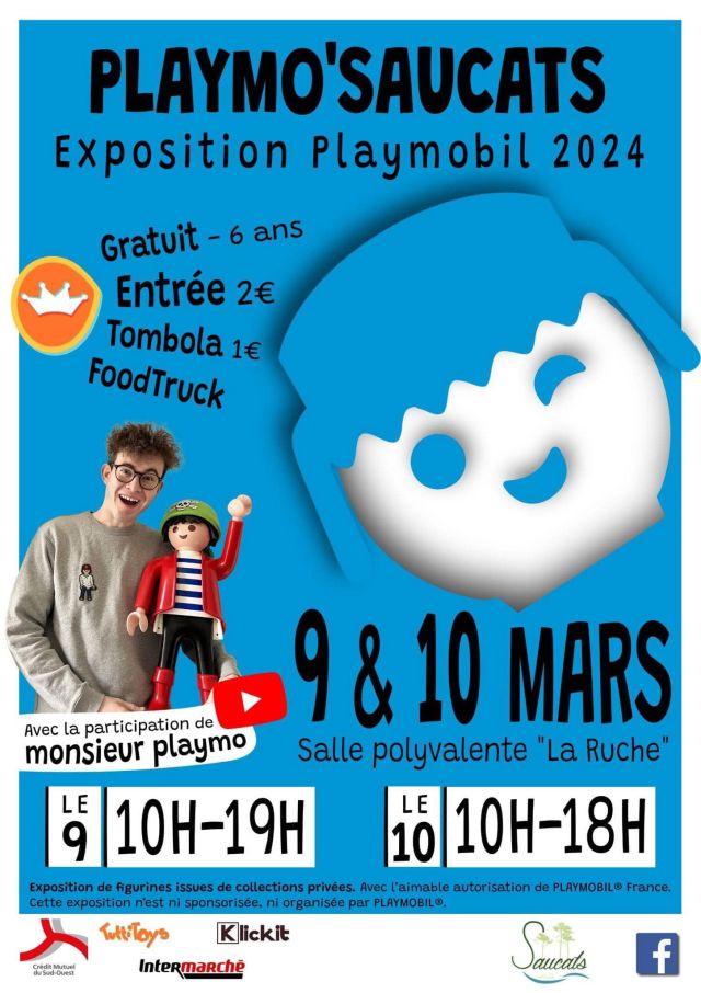 Exposition Playmobil Exposition Playmo'Saucats 2024 à Saucats (33650)
