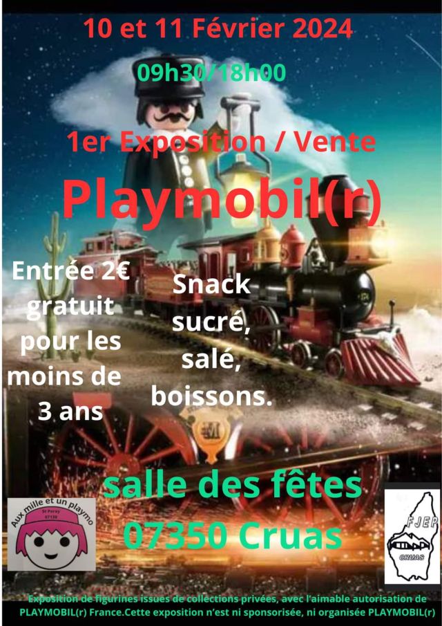 Exposition Playmobil Exposition - Vente Playmobil Cruas 2024 à Cruas (07350)