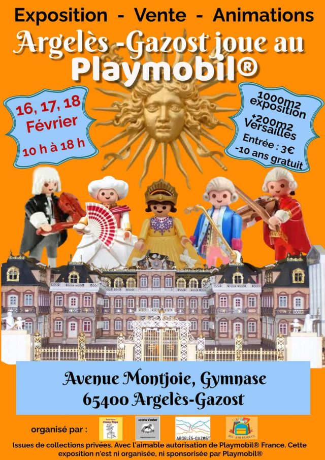 Exposition Playmobil Expo Playmobil Argelès-Gazost joue aux Playmobil 2024 à Argelès-Gazost (65400) Exposition Playmobil Expo Playmobil Argelès-Gazost joue aux Playmobil 2024 à Argelès-Gazost (65400)