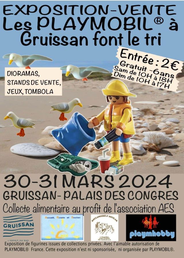 Exposition Playmobil Expo-Vente Playmobil à Gruissan 2024 à Gruissan (11430) Exposition Playmobil Expo-Vente Playmobil à Gruissan 2024 à Gruissan (11430)