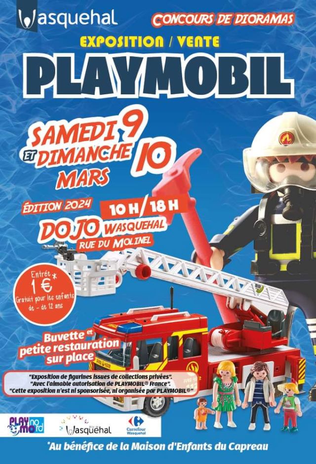 Exposition Playmobil Expo-Vente Playmobil à Wasquehal 2024 à Wasquehal (59290)