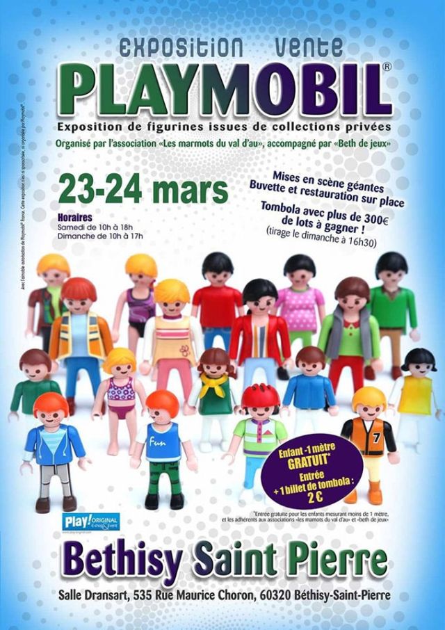 Exposition Playmobil Exposition - Vente Playmobil Bethisy Saint Pierre 2024 à Bethisy Saint Pierre (60320)