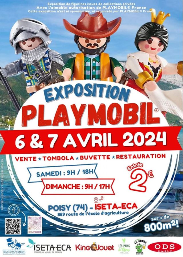 Exposition Playmobil Exposition Vente Playmobil à l'ISEATA de Poisy 2024 à Poisy (74330)