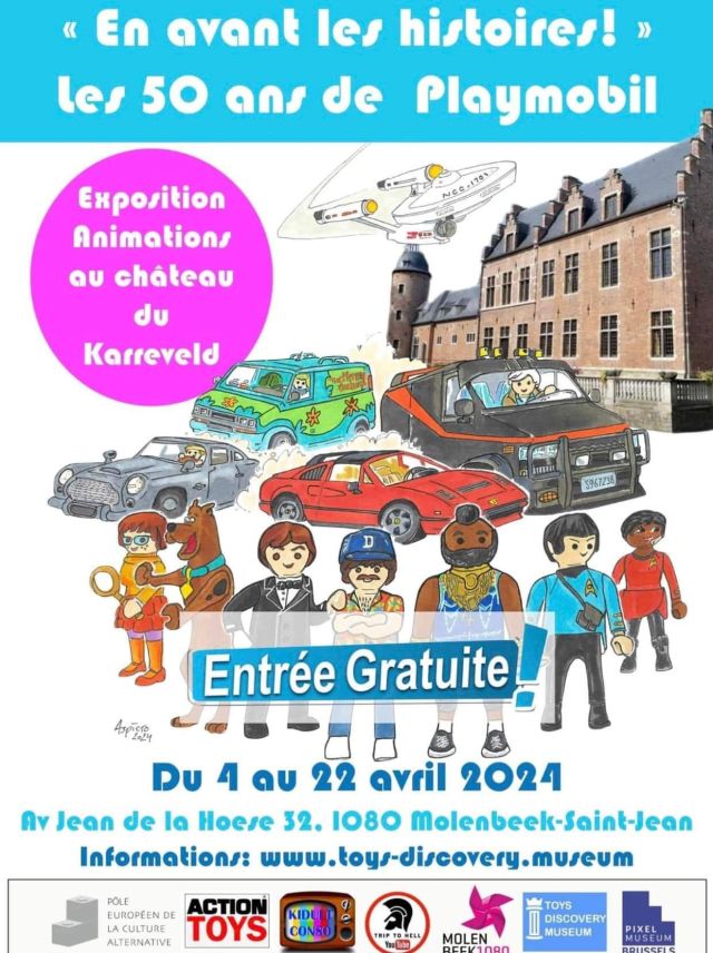Exposition Playmobil Exposition Playmobil au Château du Karreveld 2024 à Molenbeek-Saint-Jean