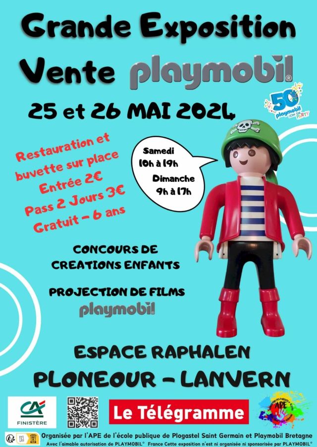 Exposition Playmobil Grande Exposition Vente Playmobil Plonéour-Lanvern 2024 à Plonéour-Lanvern (29720)