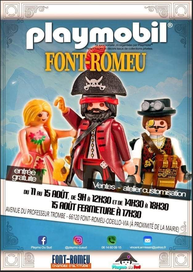 Exposition Playmobil Exposition Vente Playmobil Font-Romeu 2024 à Font-Romeu-Odeille-Via (66120)