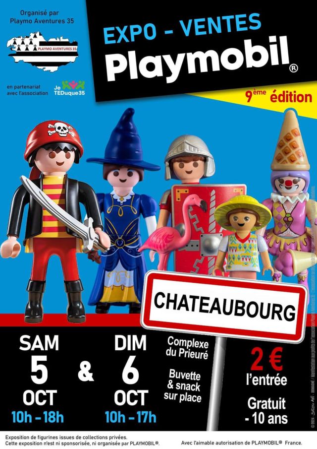 Exposition Playmobil Expo-Ventes Playmobil à Chateaubourg 2024 à Chateaubourg (35220)