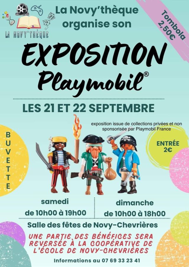 Exposition Playmobil Exposition Playmobil Novy-Chevrieres 2024 à Novy-Chevrieres (08300) Exposition Playmobil Exposition Playmobil Novy-Chevrieres 2024 à Novy-Chevrieres (08300)
