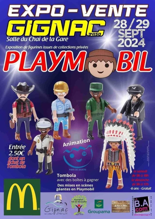 Exposition Playmobil Exposition Vente Playmobil à Gignac 2024 à Gignac (34150)